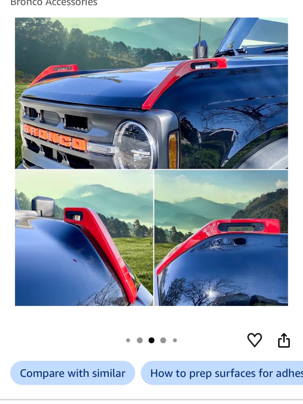 Red Hood Accent Trim - Pair
